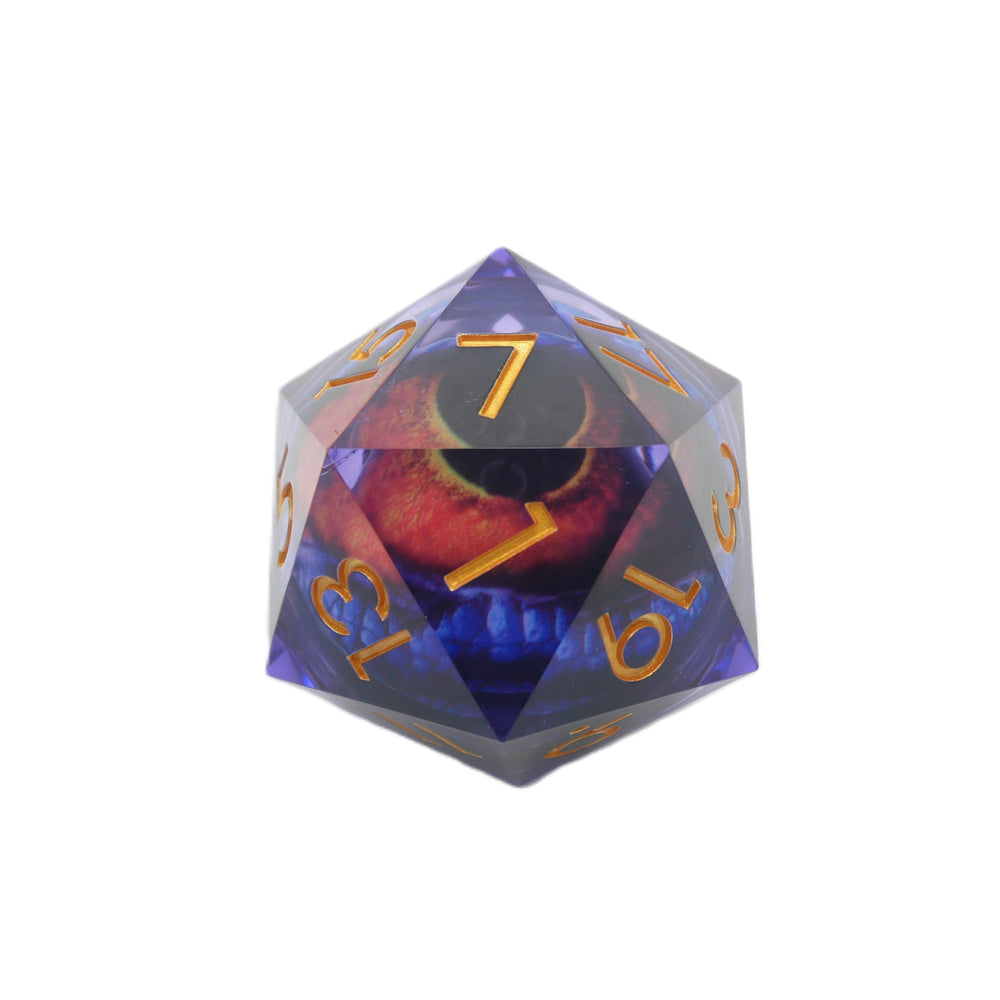 Owlbear's Eye - Giant D20 Moving Eye DnD Dice | Acrylic RPG Gaming Dice (ONLINE ORDER ONLY)