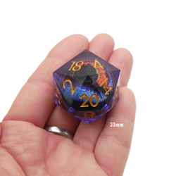 Owlbear's Eye - Giant D20 Moving Eye DnD Dice | Acrylic RPG Gaming Dice (ONLINE ORDER ONLY)