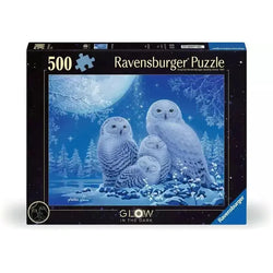 Owls in Moonlight 500 Piece Glow in the Dark Jigsaw Puzzle Ravensburger (ONLINE ORDER ONLY)