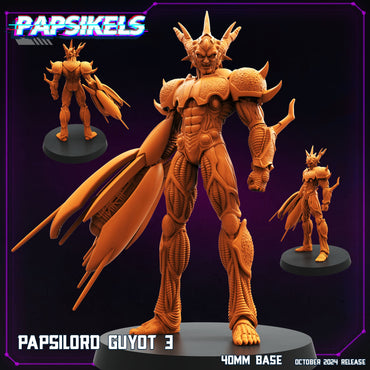 3D Printed Papsikels Papsilord Guyot Ver 3 October 2024 Cyberpunk 28mm 32mm (Online Only)