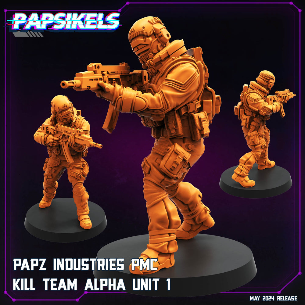 3D Printed Papsikels Papz Industries Pmc Kill Team Set May 2024 Cyberpunk 28mm 32mm (Online Only)