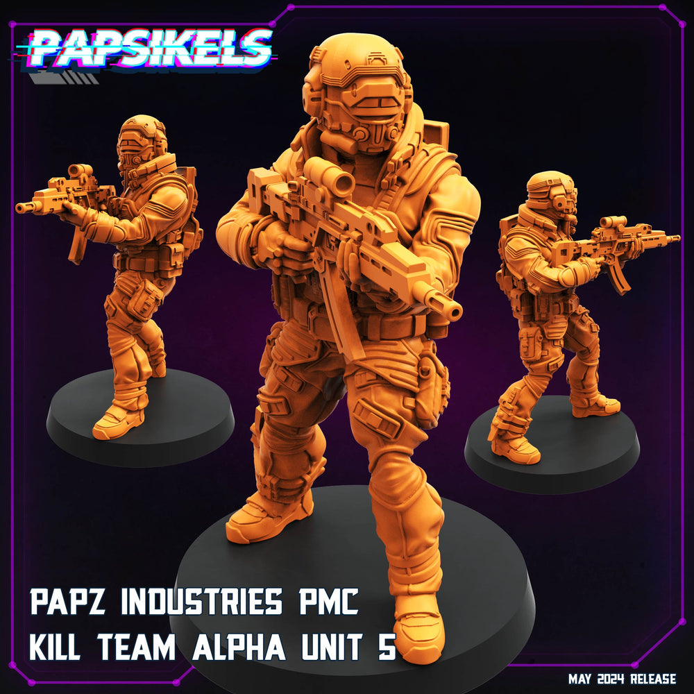 3D Printed Papsikels Papz Industries Pmc Kill Team Set May 2024 Cyberpunk 28mm 32mm (Online Only)