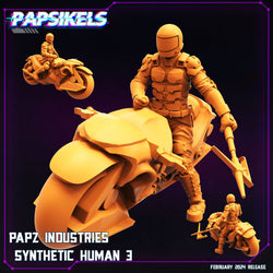 3D Printed Papsikels Papz Industries Synthetic Human February 2025 Cyberpunk 28mm 32mm (Online Only)