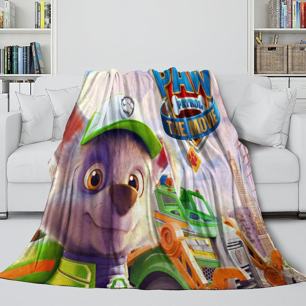 PAW Patrol The Movie Blanket Flannel Throw Room Decoration (Online Order Only)
