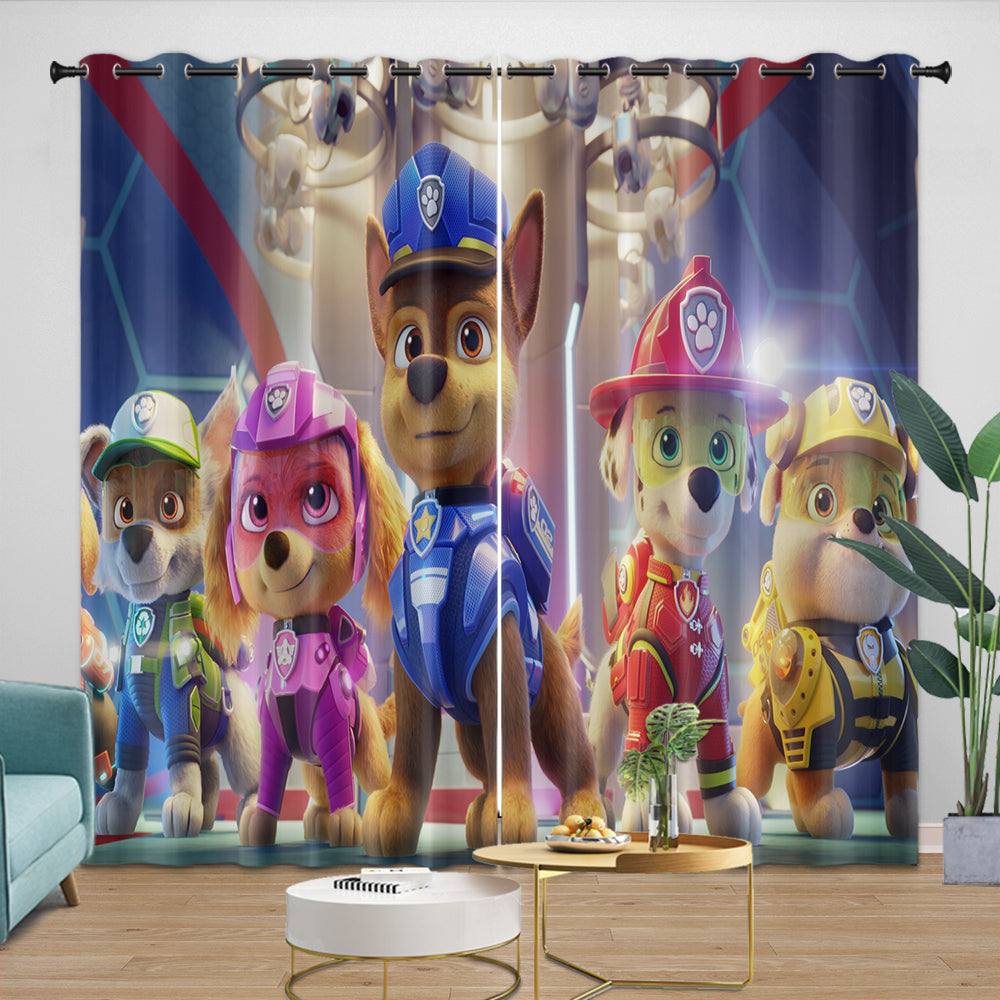 PAW Patrol The Movie Curtains Blackout Window Drapes Kids Room Decoration (Online Order Only)