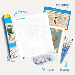 Moonlit Sakura Lake - Paint By Numbers Kit (ONLINE ORDER ONLY)