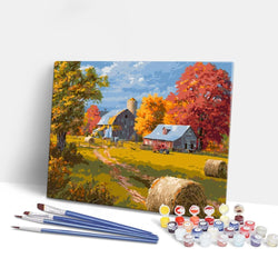 Autumn in the Countryside - Paint By Numbers Kit (ONLINE ORDER ONLY)