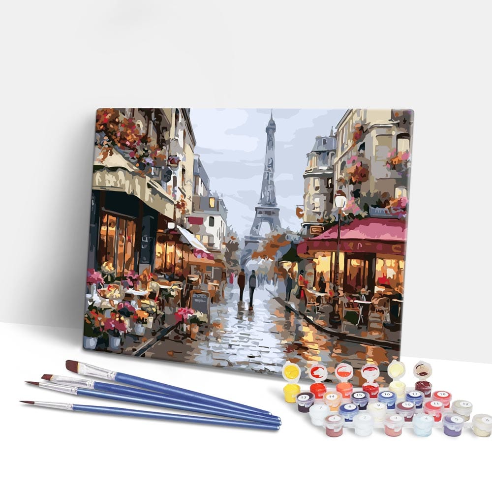 Rainy Day in Paris - Paint By Numbers Kit (ONLINE ORDER ONLY)