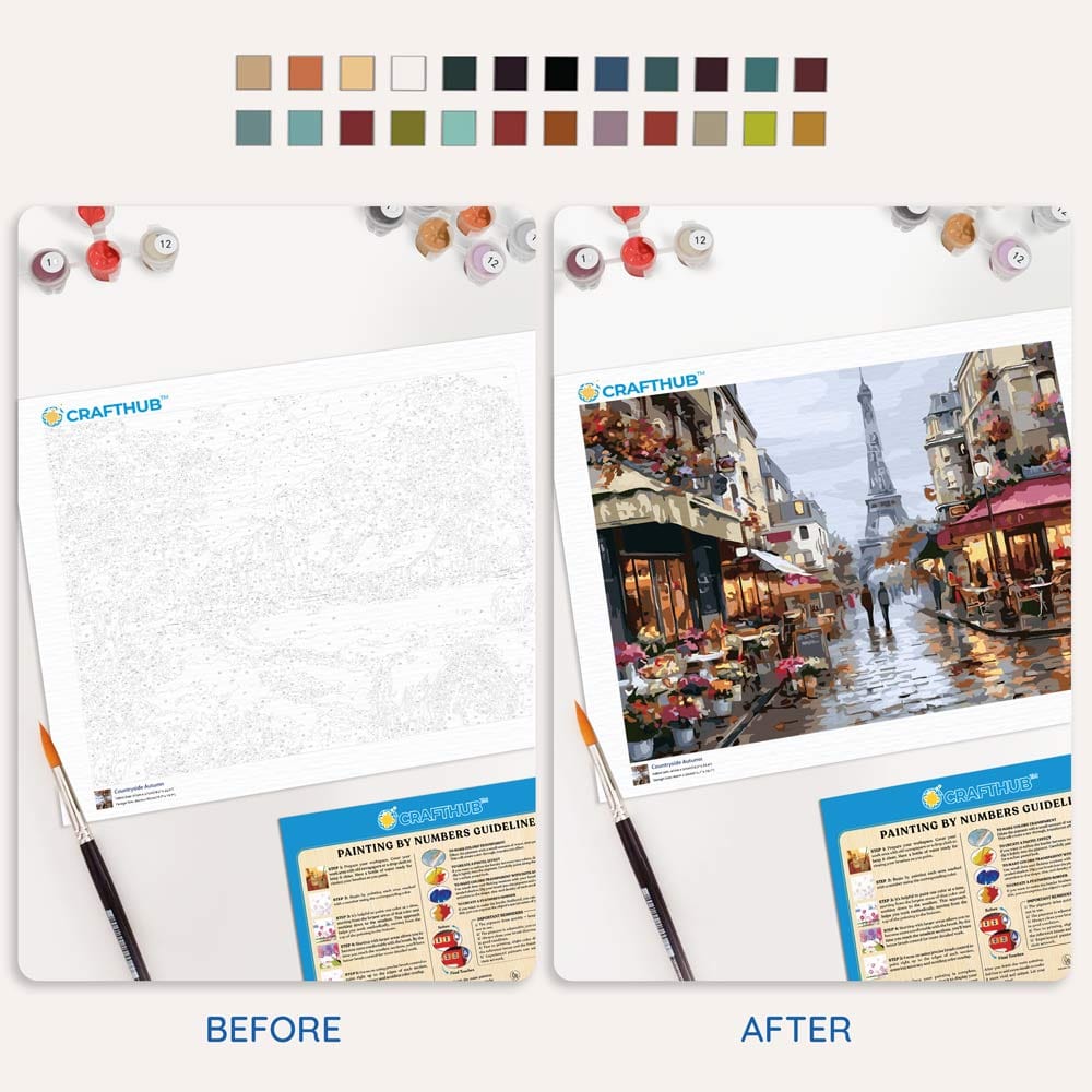 Rainy Day in Paris - Paint By Numbers Kit (ONLINE ORDER ONLY)