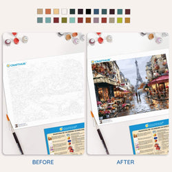Rainy Day in Paris - Paint By Numbers Kit (ONLINE ORDER ONLY)