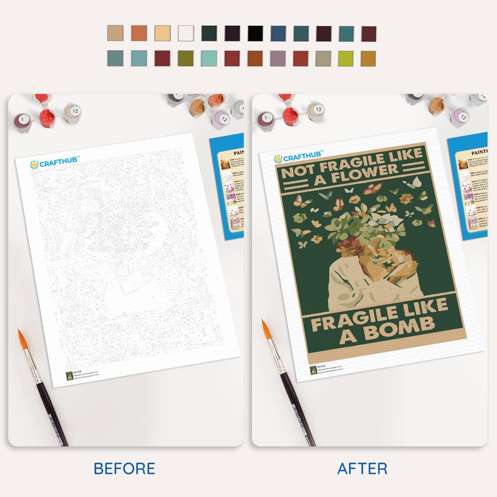 Fragile Like A Bomb - Paint By Numbers Kit (ONLINE ORDER ONLY)