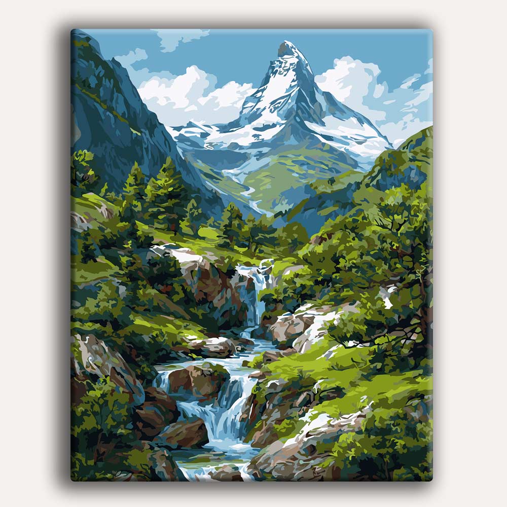 Mountain Stream - Paint By Numbers Kit (ONLINE ORDER ONLY)