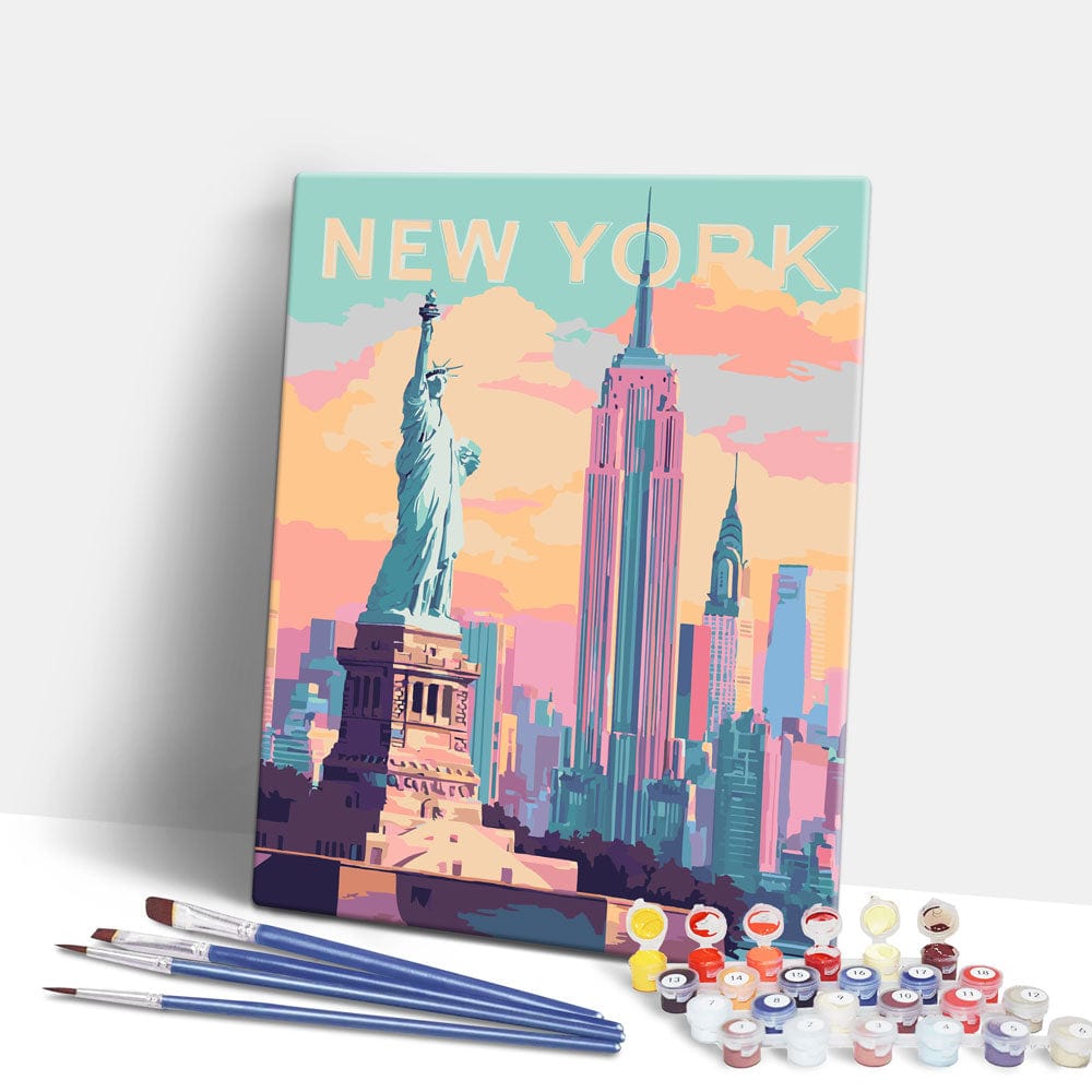 New York - Paint By Numbers Kit (ONLINE ORDER ONLY)