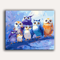 Parliament of Owls - Paint By Numbers Kit (ONLINE ORDER ONLY)
