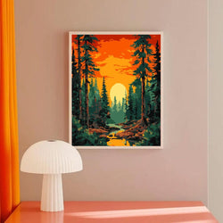Sunset in Valley - Paint By Numbers Kit (ONLINE ORDER ONLY)
