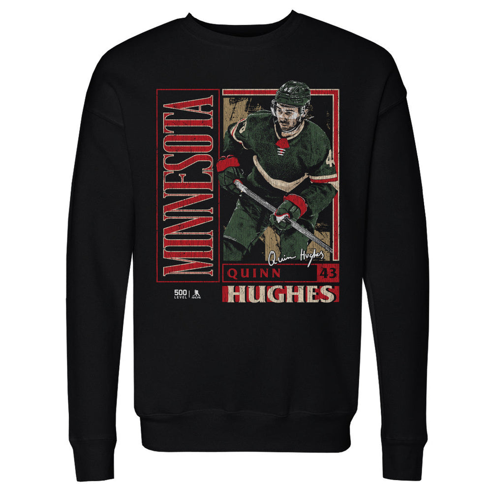 Quinn Hughes Minnesota Vintage Card WHT (ONLINE ORDER ONLY)