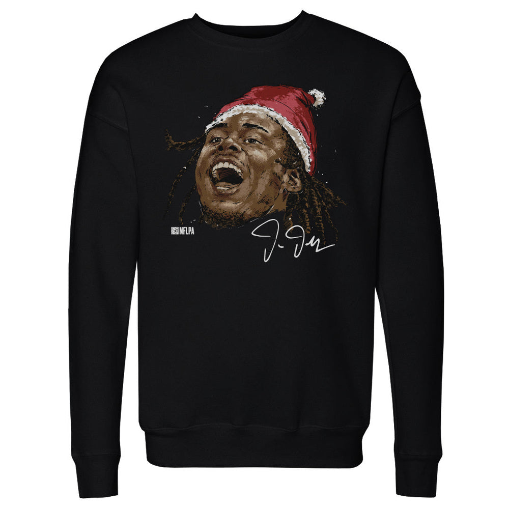 Justin Jefferson Minnesota Portrait Santa Hat WHT (ONLINE ORDER ONLY)