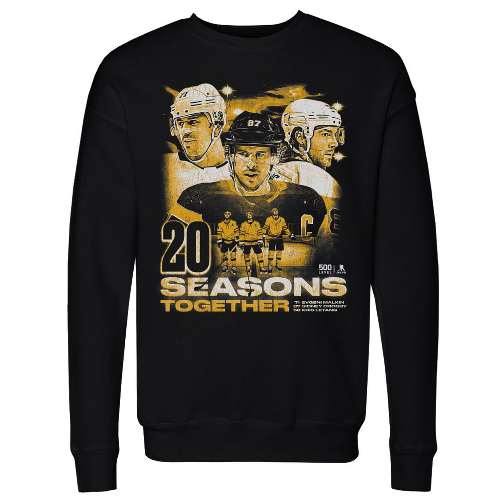 Sidney Crosby Kris Letang & Evgeni Malkin Pittsburgh 20 Seasons WHT (ONLINE ORDER ONLY)