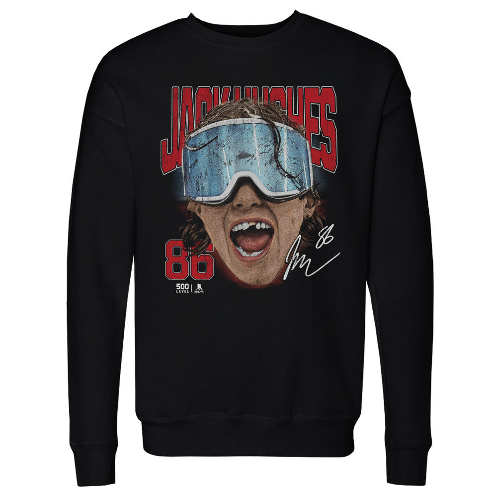 Jack Hughes New Jersey Goggles WHT (ONLINE ORDER ONLY)