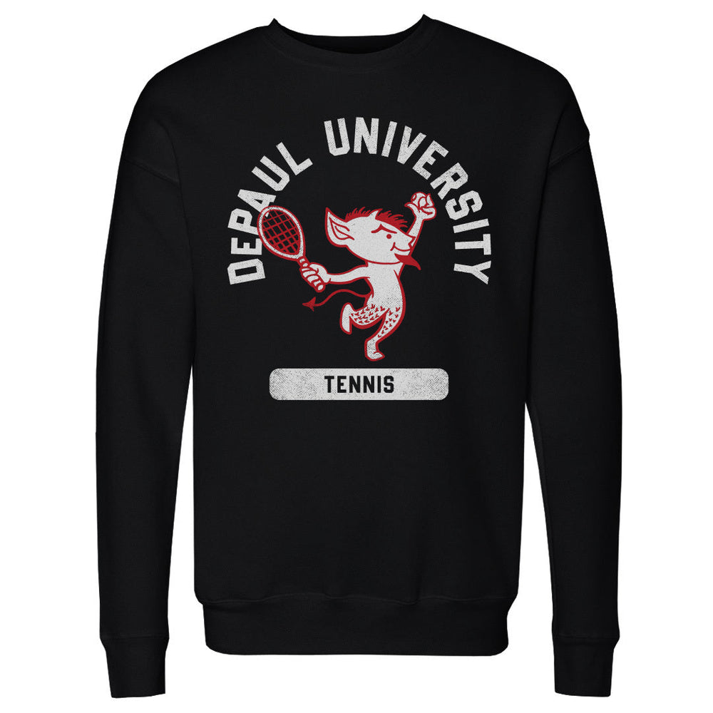 DePaul Blue Demons Mascot Tennis WHT (ONLINE ORDER ONLY)