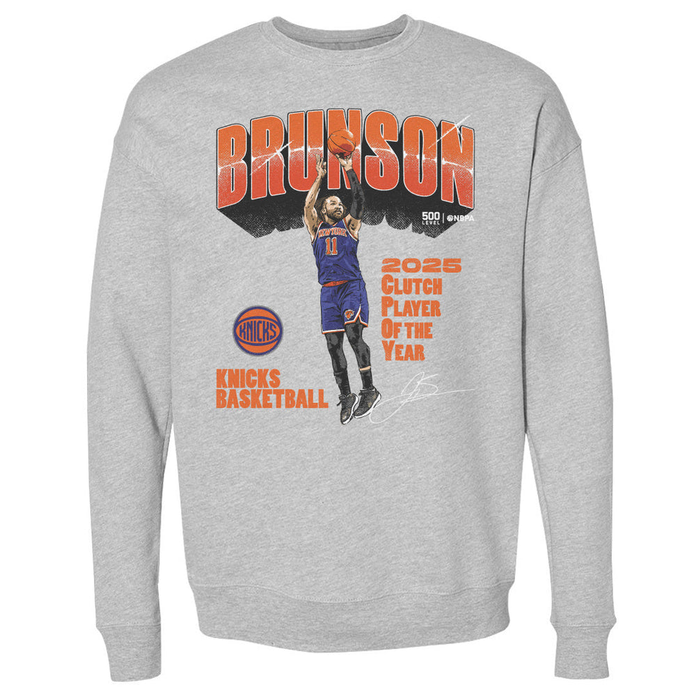 Jalen Brunson New York Knicks 2025 Clutch Player Of The Year WHT (ONLINE ORDER ONLY)