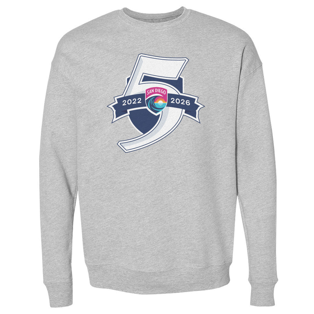 San Diego Wave FC 5 Seasons Logo WHT (ONLINE ORDER ONLY)