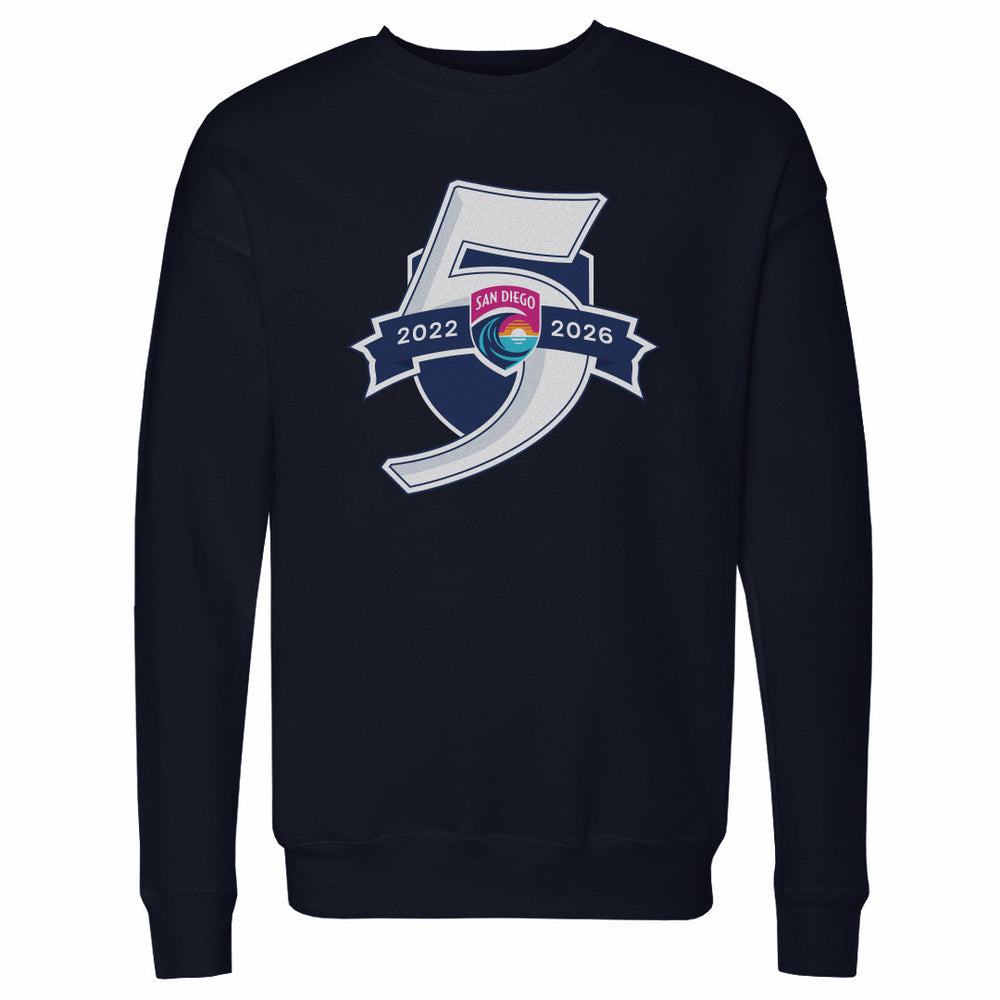 San Diego Wave FC 5 Seasons Logo WHT (ONLINE ORDER ONLY)