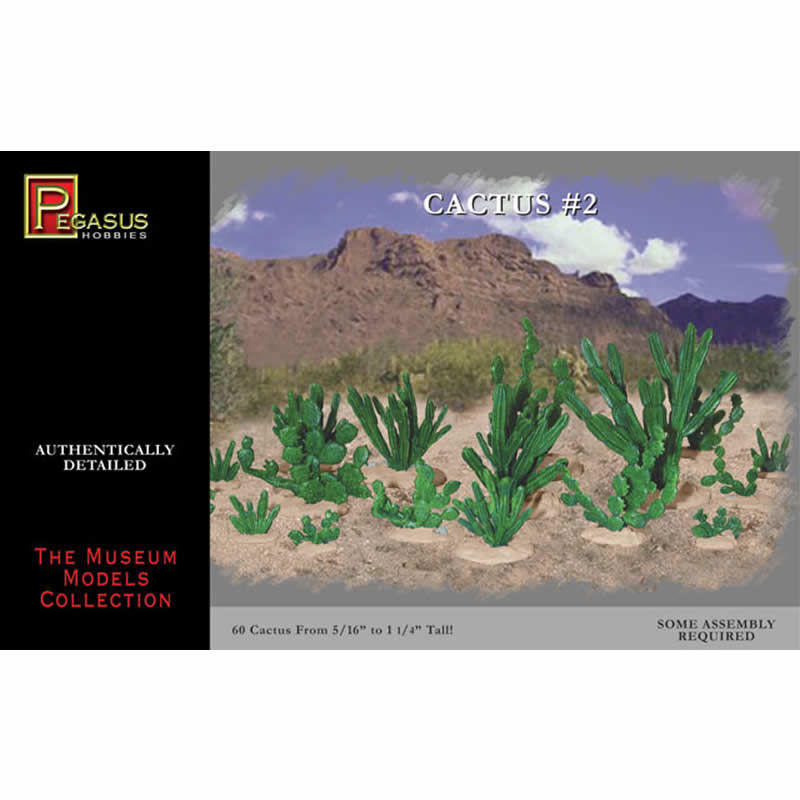 PEG6508 Cactus Terrain Style 2 Miniature Terrain Pegasus Hobbies (ONLINE ORDER ONLY)