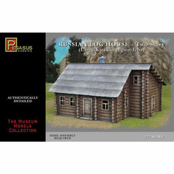 PEG7704 Russian Two Story Log House 1/72 Scale Plastic Model Kit Pegasus Hobbies (ONLINE ORDER ONLY)