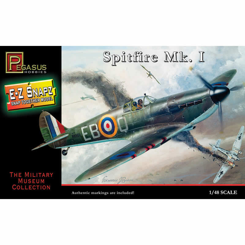 PEG8410 Spitfire MkI 1/48 Scale Plastic Model Kit Pegasus Hobbies (ONLINE ORDER ONLY)