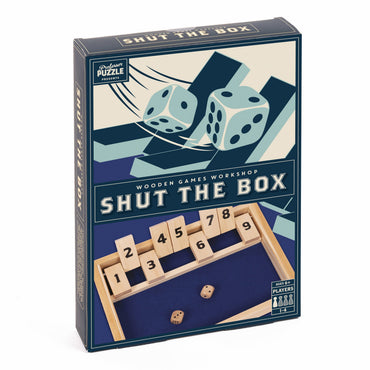 Professor Puzzle: Wooden Games Workshop - Shut the Box - 1 Player (ONLINE ORDER ONLY)