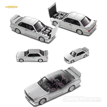(Pre-Order) Mortal BMW E30 M3 Sedan - Silver Gray 1:64 (ONLINE ORDER ONLY)