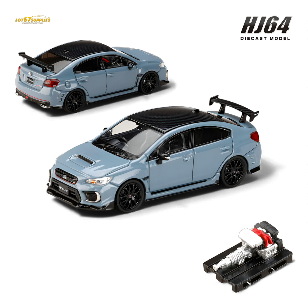 (Pre-Order) Hobby Japan Subaru S208 NBR Challenge Package - Cool Gray Khaki 1:64 (ONLINE ORDER ONLY)
