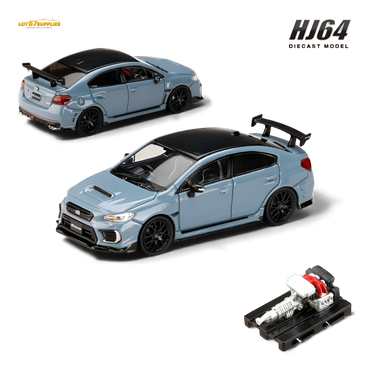 (Pre-Order) Hobby Japan Subaru S208 NBR Challenge Package - Cool Gray Khaki 1:64 (ONLINE ORDER ONLY)