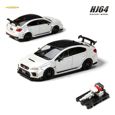 (Pre-Order) Hobby Japan Subaru S208 NBR Challenge Package - Crystal White Pearl 1:64 (ONLINE ORDER ONLY)
