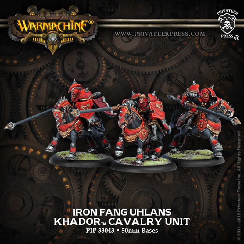 PIP33043 Khador Iron Fang Uhlan Cavalry Unit Privateer Press (ONLINE ORDER ONLY)