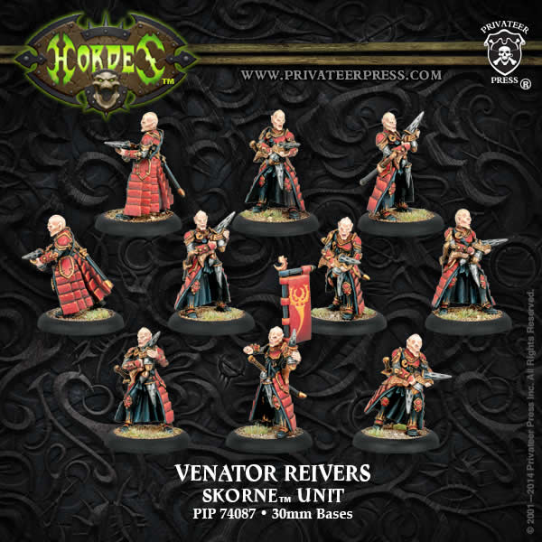 PIP74087 Venator Reivers Unit Skorne Hordes Miniature Game (ONLINE ORDER ONLY)