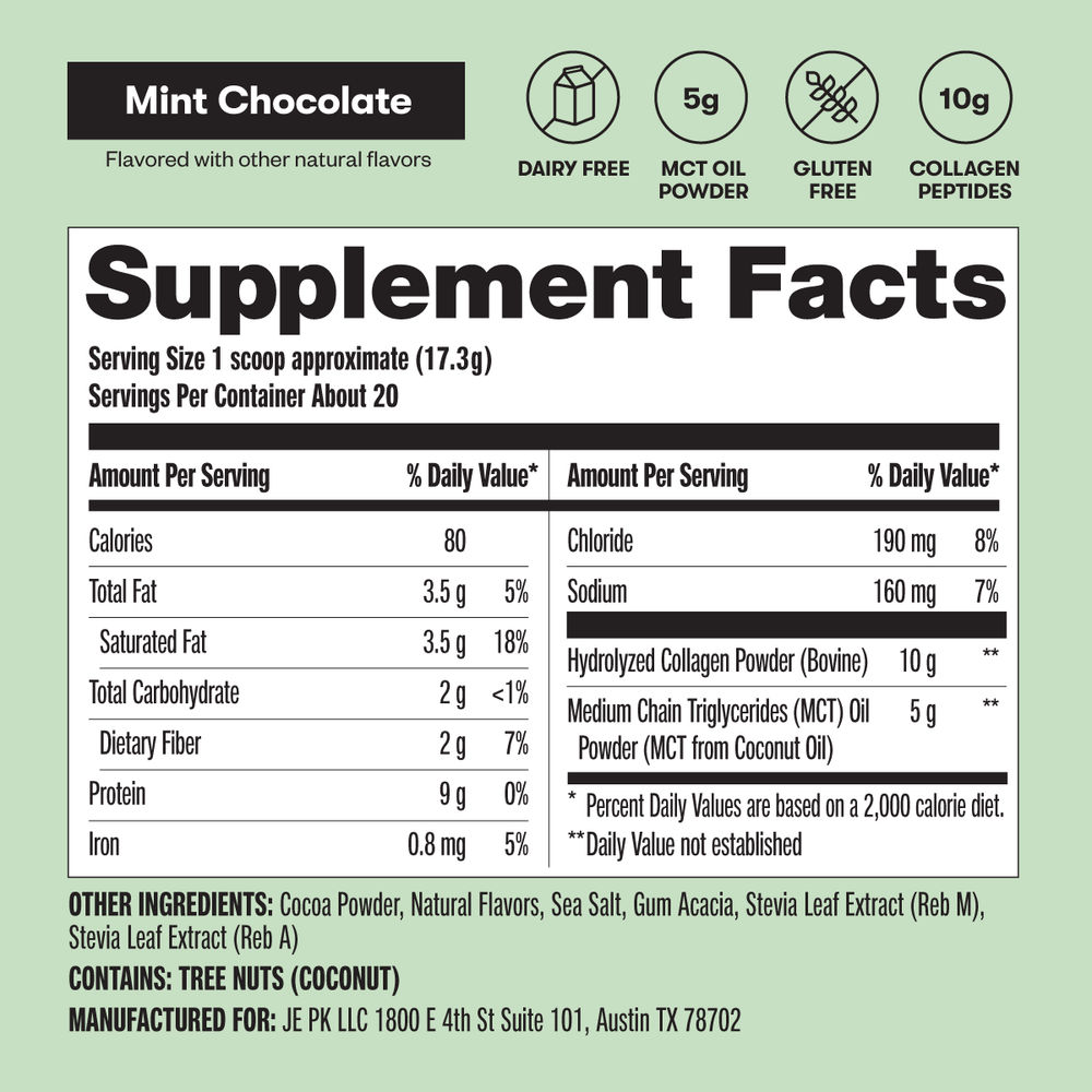 Grass-Fed Collagen Peptides & MCT Brain Boost
