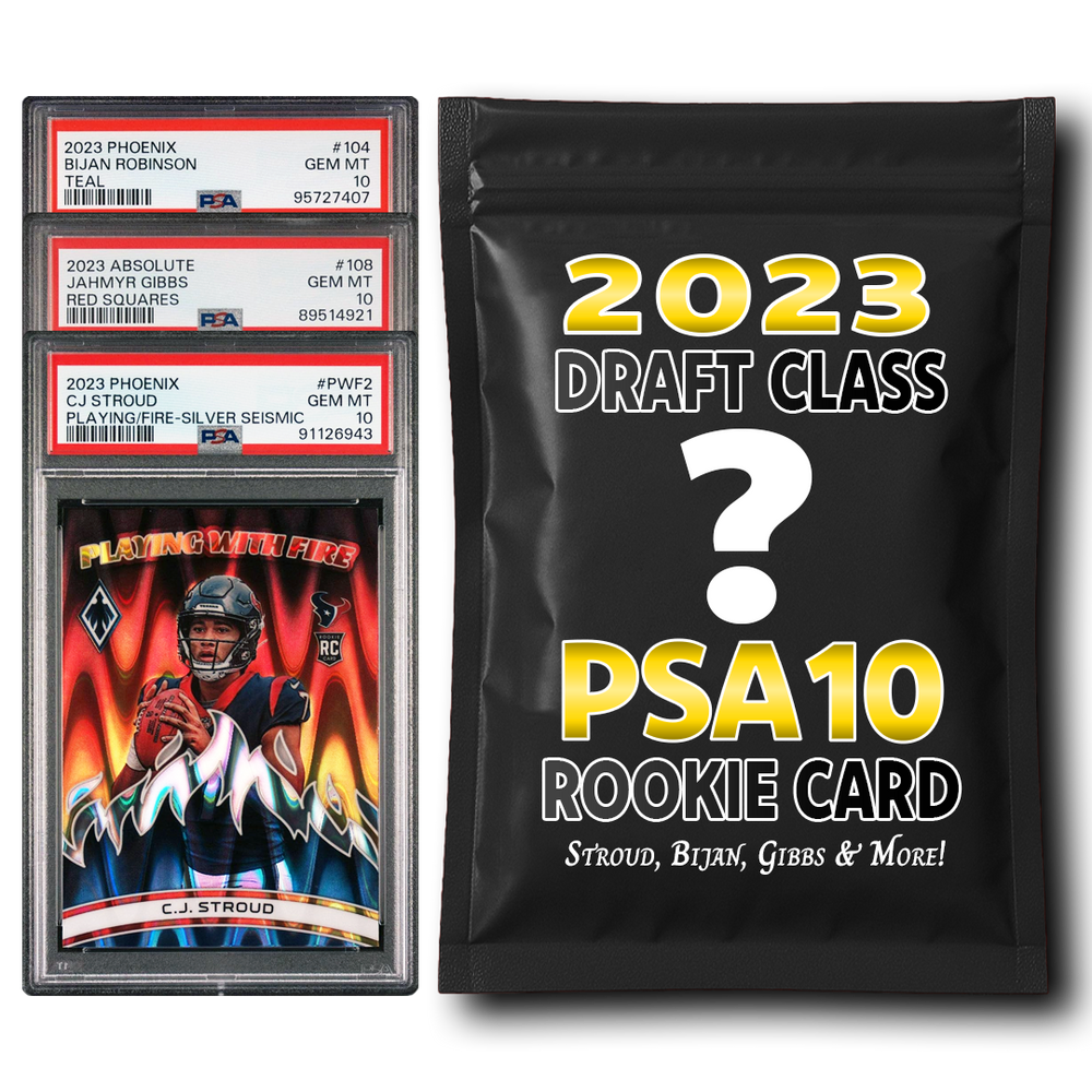PSA 10 Graded 2023 NFL Rookie Card Mystery Pack (Bijan, Gibbs, Njigba & More!)