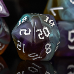 Pre-Order || Paladin Class Acrylic Dice Set