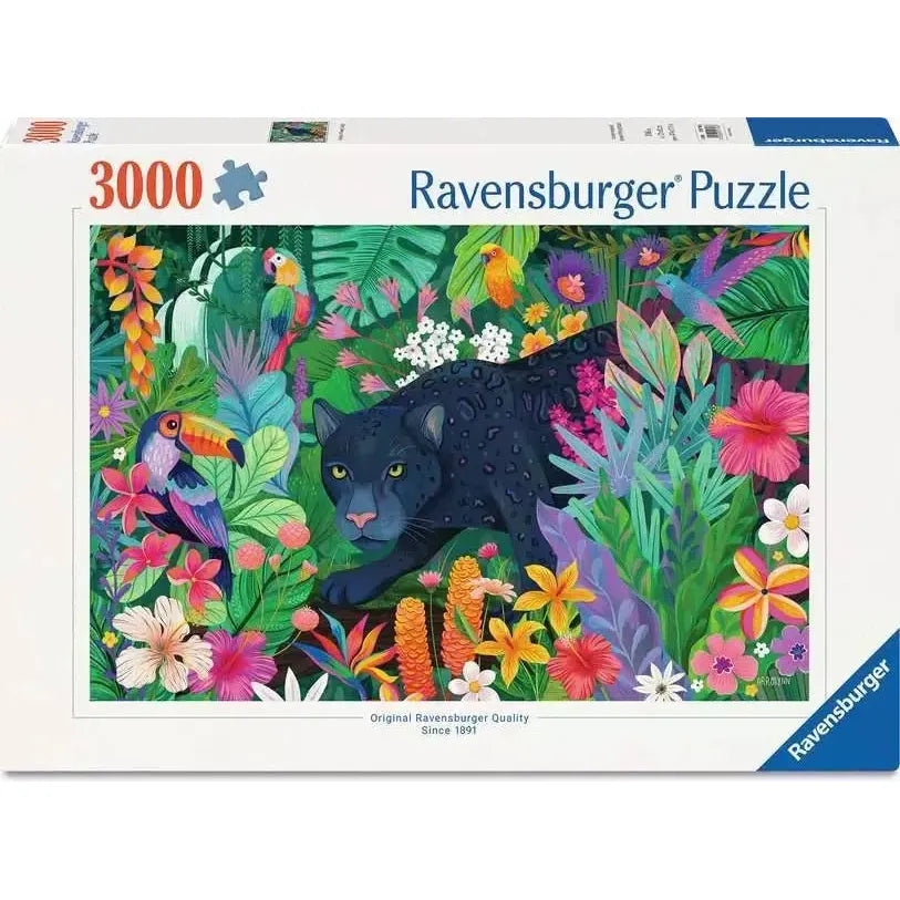 Panther in Flowery Jungle 3000 Piece Jigsaw Puzzle Ravensburger (ONLINE ORDER ONLY)