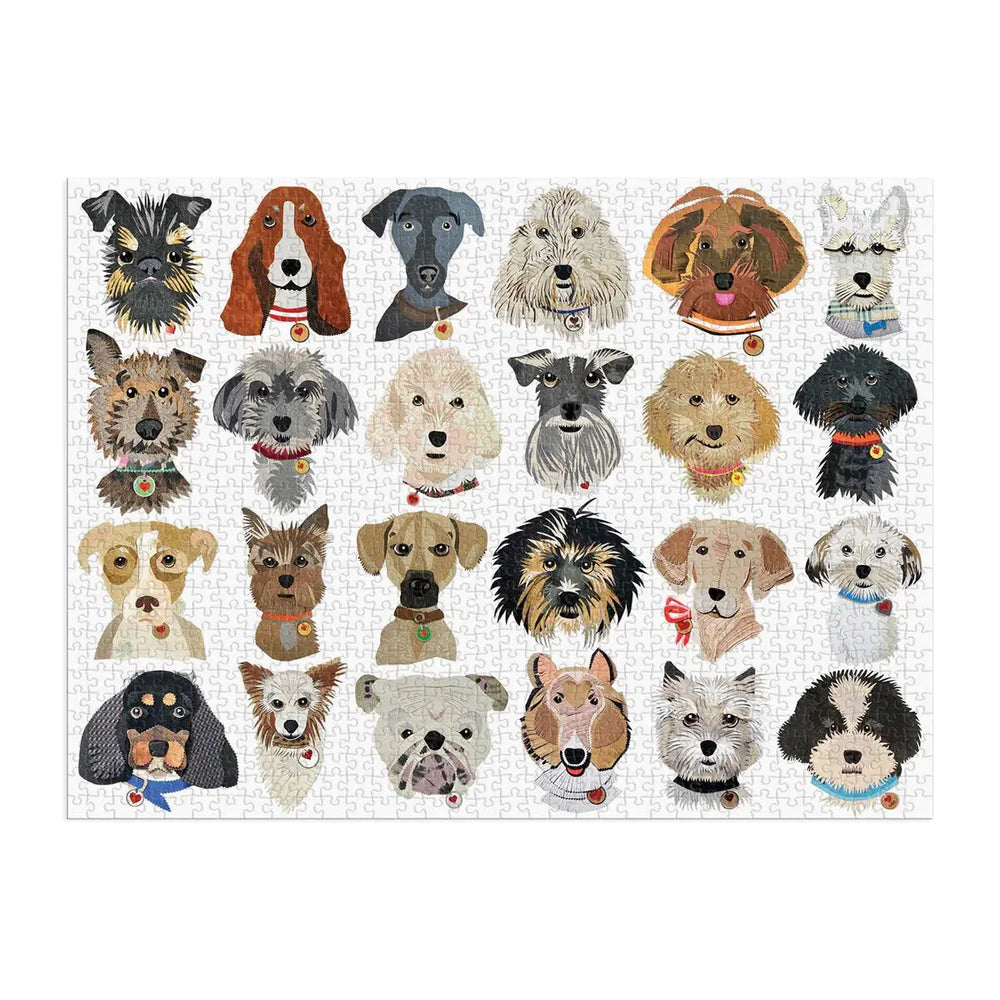 Paper Dogs 1000 Piece Jigsaw Puzzle Galison (ONLINE ORDER ONLY)