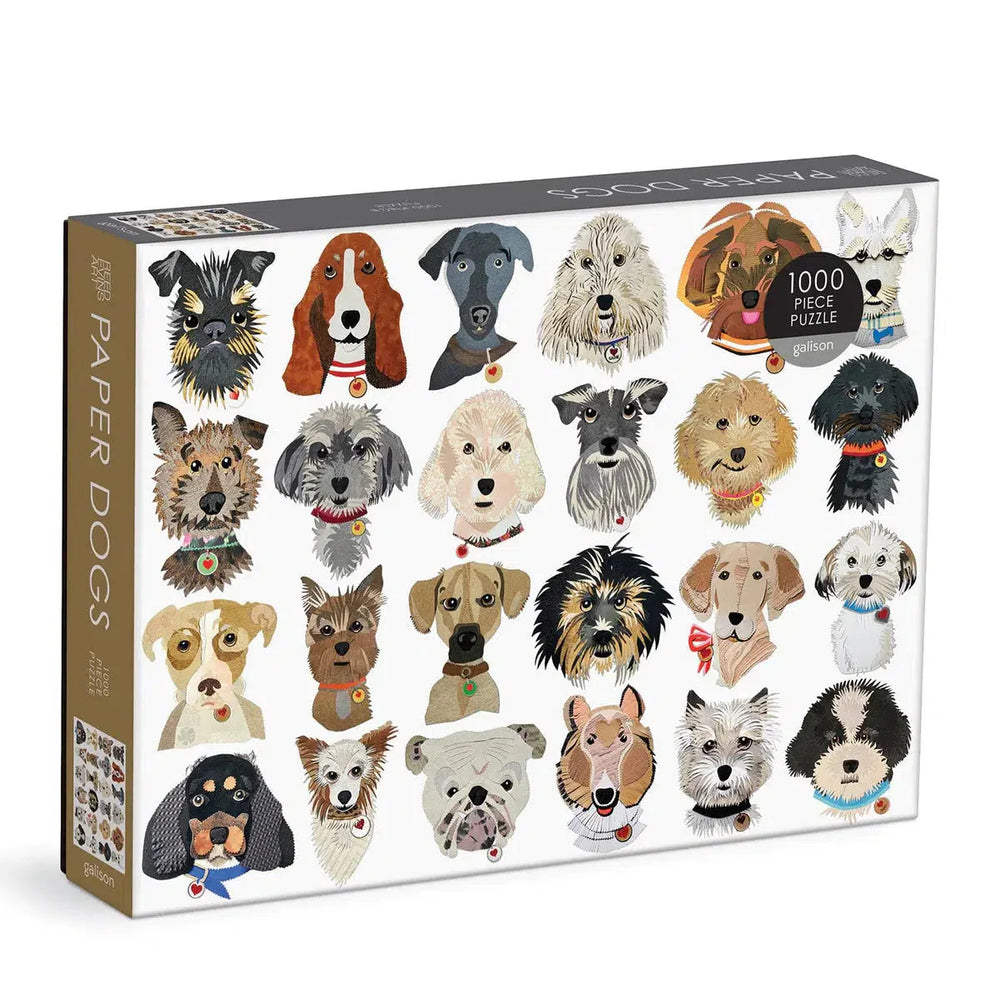 Paper Dogs 1000 Piece Jigsaw Puzzle Galison (ONLINE ORDER ONLY)