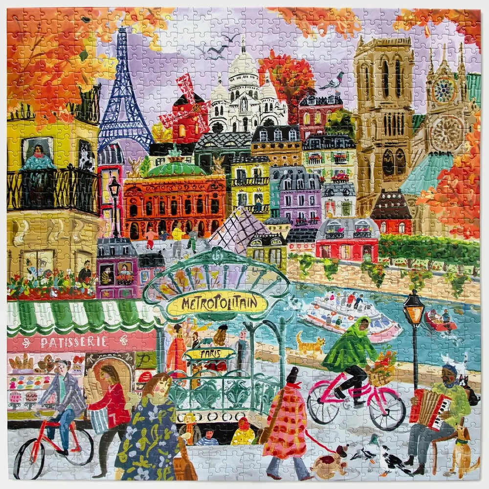 Paris in Autumn 1000 Piece Jigsaw Puzzle eeBoo (ONLINE ORDER ONLY)