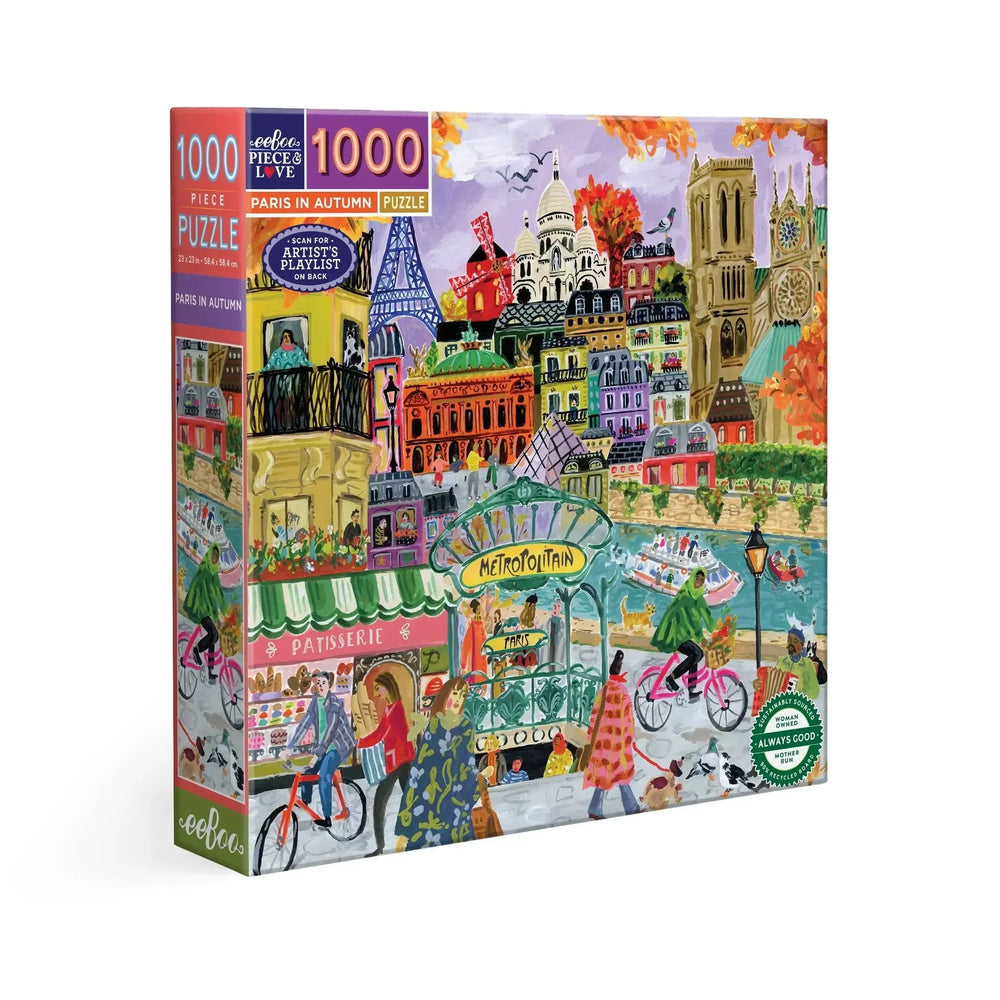 Paris in Autumn 1000 Piece Jigsaw Puzzle eeBoo (ONLINE ORDER ONLY)