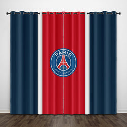 Paris Saint-Germain Football Club Curtains Pattern Blackout Window Drapes (Online Order Only)