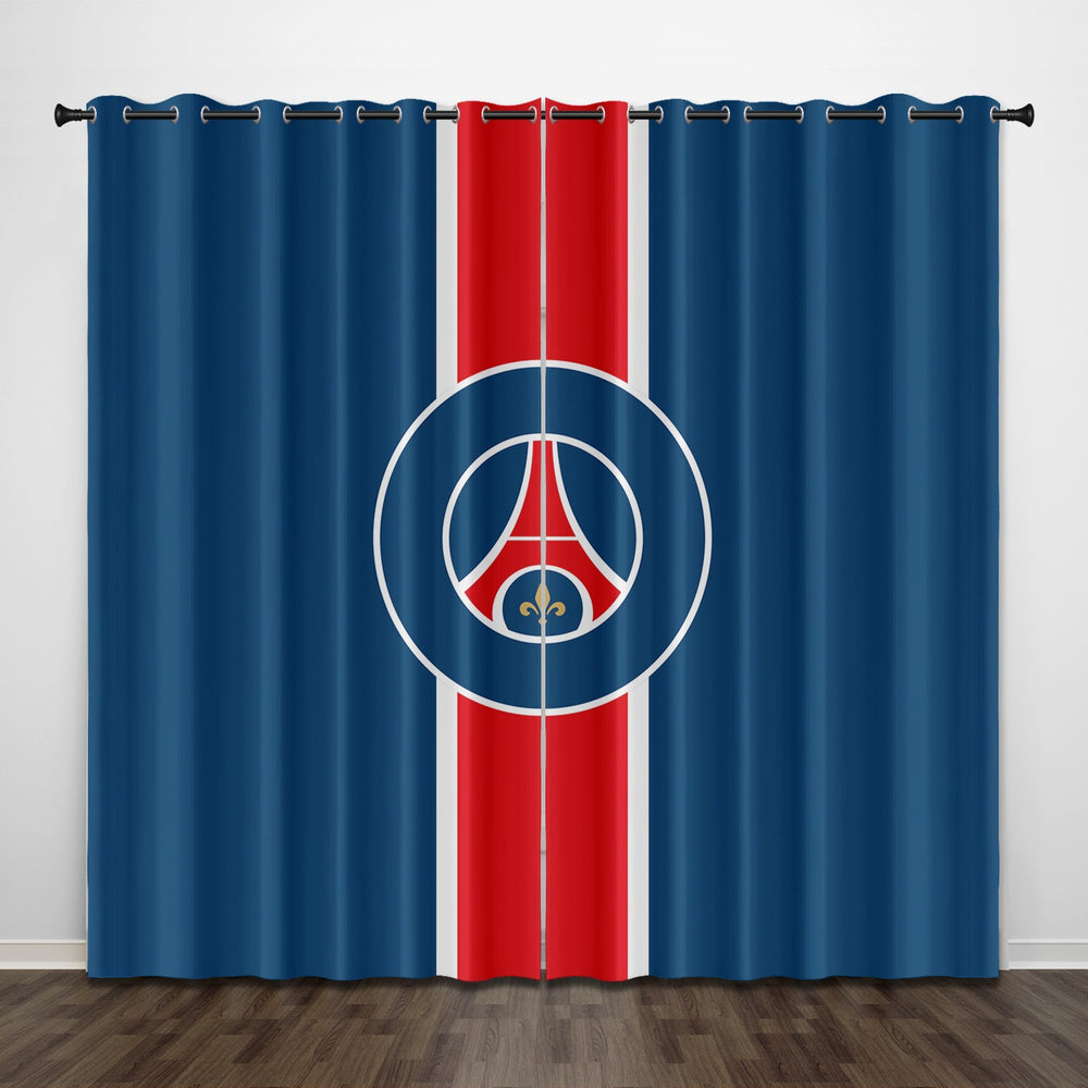 Paris Saint-Germain Football Club Curtains Pattern Blackout Window Drapes (Online Order Only)