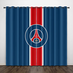 Paris Saint-Germain Football Club Curtains Pattern Blackout Window Drapes (Online Order Only)