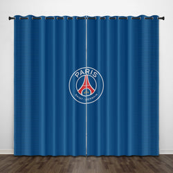 Paris Saint-Germain Football Club Curtains Pattern Blackout Window Drapes (Online Order Only)