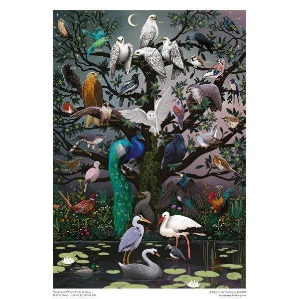Parliament of Fowls by Anna Stead 1000 Piece Jigsaw Puzzle Flame Tree (ONLINE ORDER ONLY)